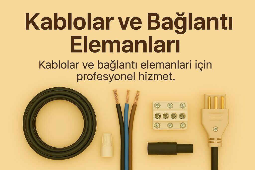 Kablolar ve Bağlantı Elemanları 1 Kablolar ve Bağlantı Elemanları