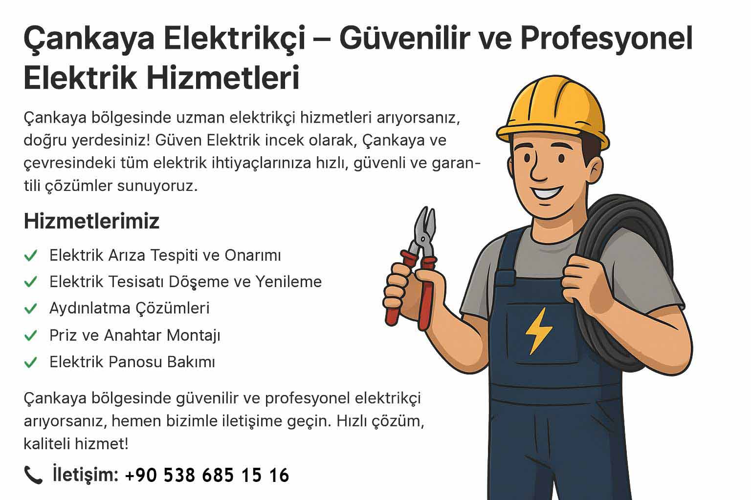Çankaya Elektrikçi 1 Çankaya Elektrikçi